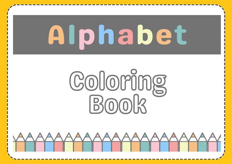 Alphabet A-Z Coloring Book Printable