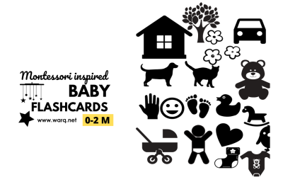 بطاقات تعليمية لحديثي الولادة Newborn flashcards