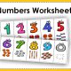 Learning Numbers Worksheet