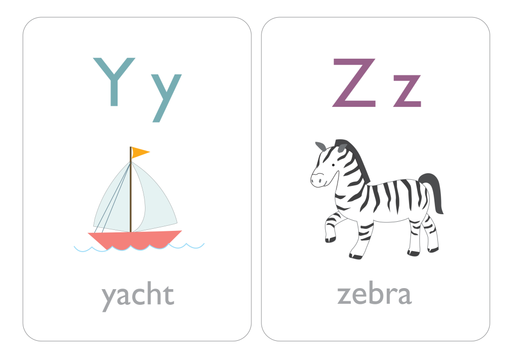Alphabet Flashcards English